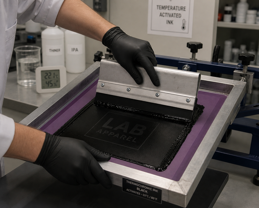 SFXC Thermochromic Screen Ink Thermochromic Ink: Black 31°C (87.8°F) - Touch or Rub to Reveal