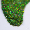 holographic green glitter