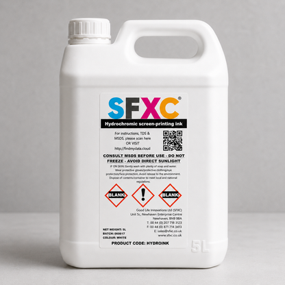 SFXC Hydrochromic Ink 5 litre Hydrochromic Reversible Wet and Reveal Screen Printing Paste for Fabric
