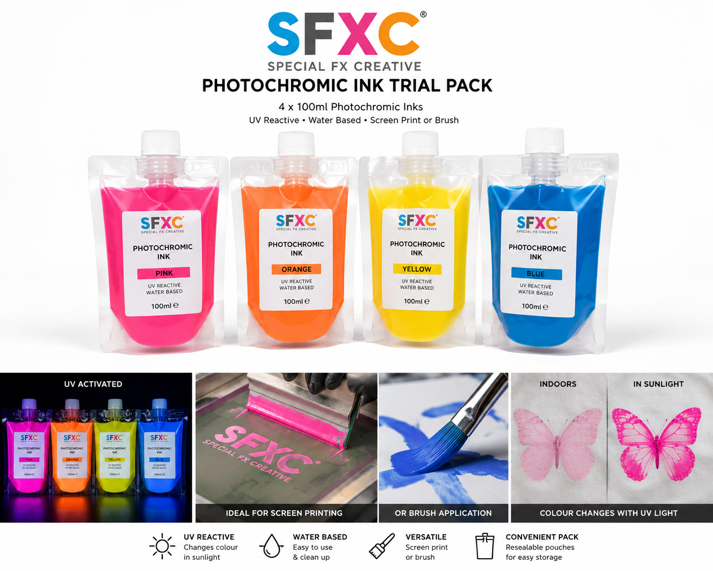 SFXC Photochromic Ink Trial Pack