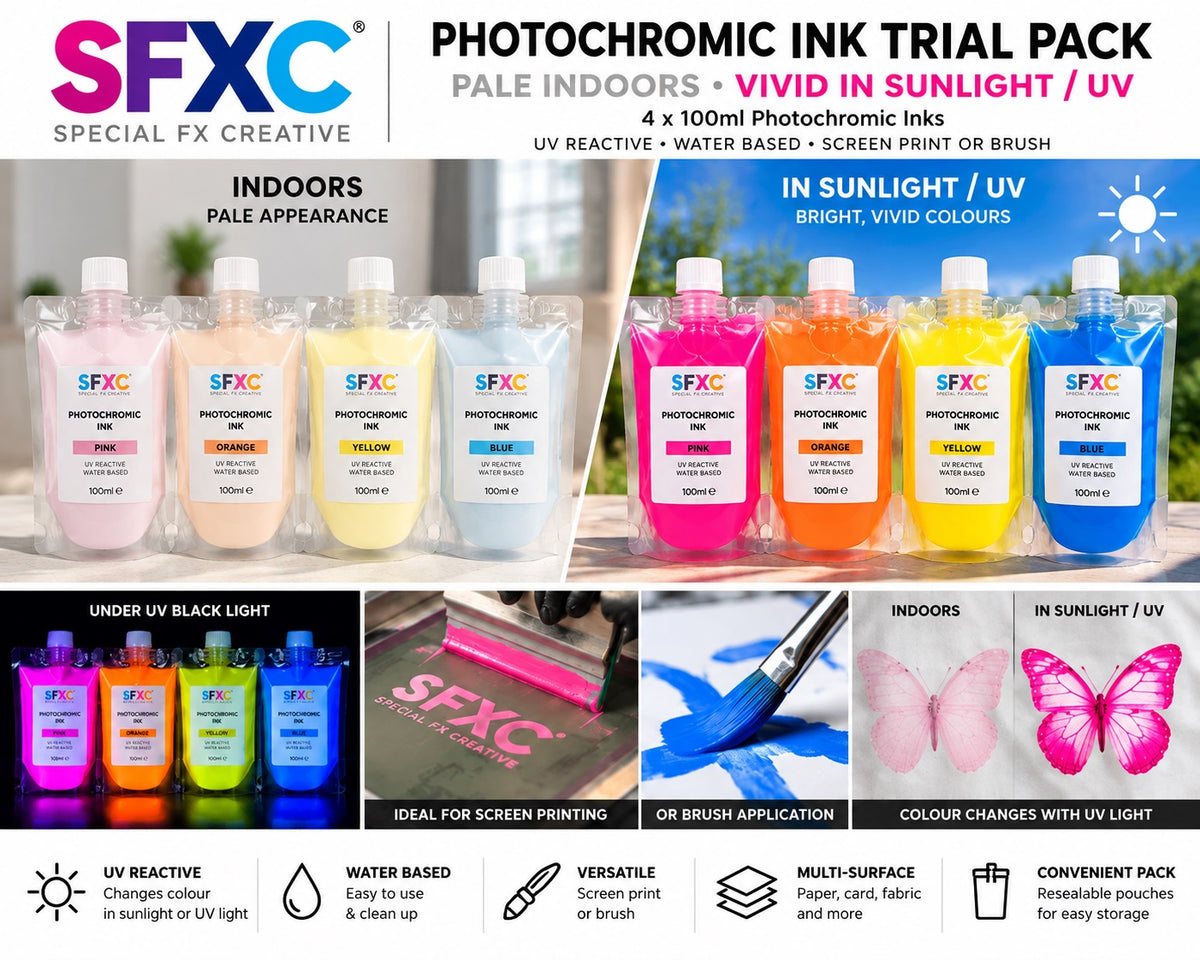 SFXC Photochromic Screen Ink SFXC Photochromic Ink Trial Pack