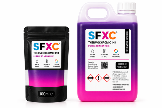 SFXC Thermochromic Paint Temperature Responsive Thermochromic Ink - Purple to Neon Pink