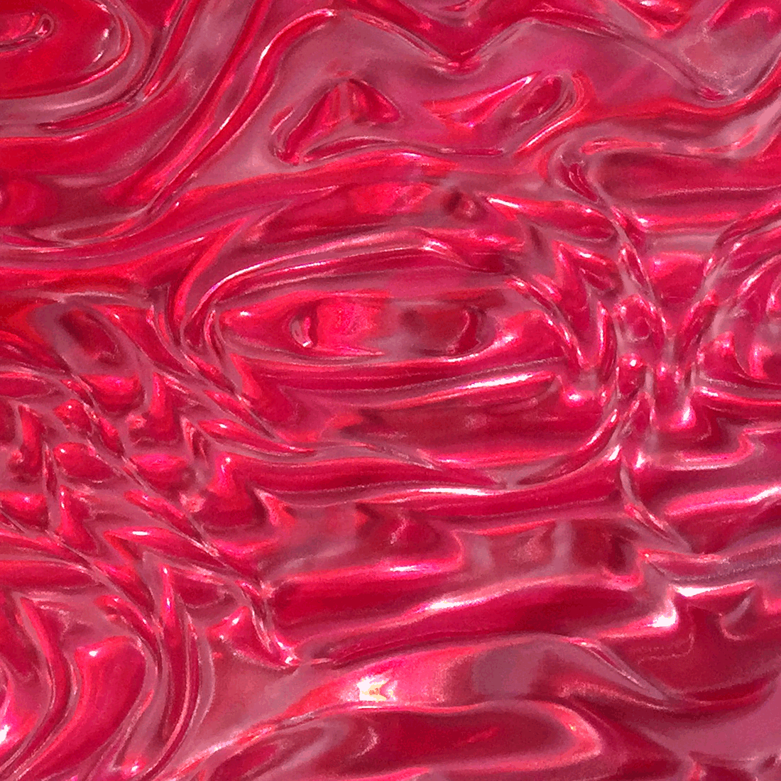 Translucent Red Lacque Rowlux Lenticular Sheet - Chrome Red - Translucent