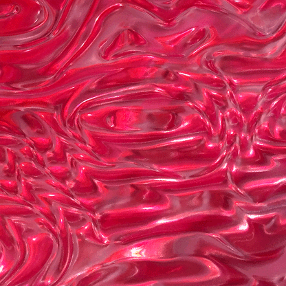 Translucent Rode Rowlux Lenticular Sheet - Chrome Red - Translucent