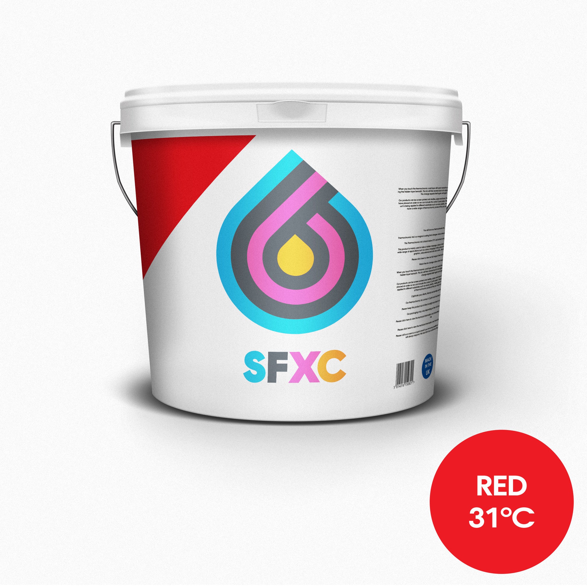 Scc Color Ink Thermochromic Screen Printing Ink Red 31°C (87.8°F) - Touch or Rub & R ...