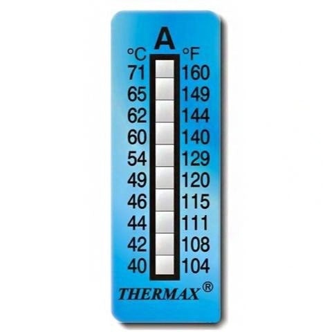 SFXC thermochromic Thermax Irreversible Thermochromic Label 10 Level A - 5 Pack