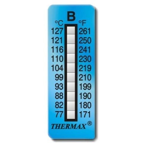 SFXC Thermochromic Thermax Irreversible Thermochromic Label 10 Level B - 5 Pack